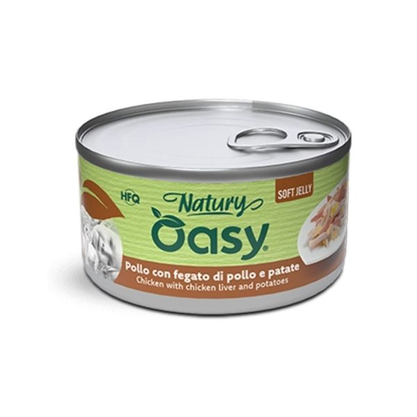 Oasy Natury HFQ влажна храна со пилешко, џигер и компири