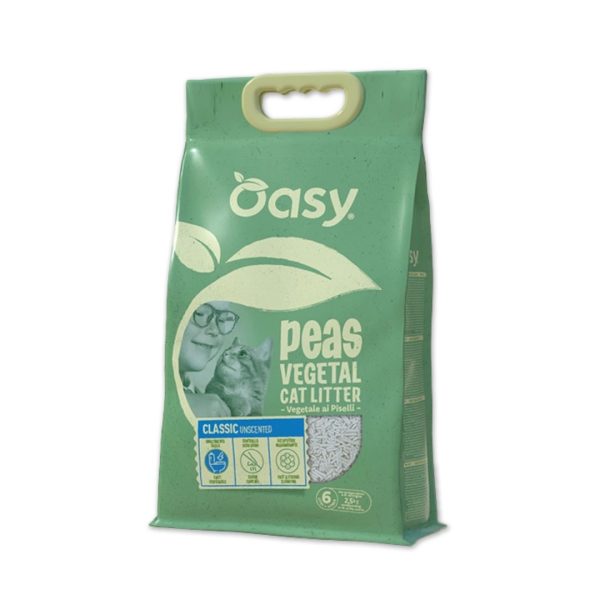 Oasy Vegetal Растителен песок пелети за мачки 10л без мирис