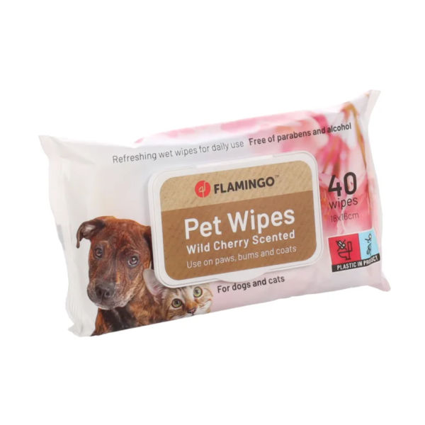 Flamingo Reini влажни марамчиња со мирис на дива цреша