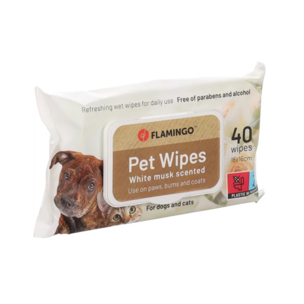 Flamingo Reini влажни марамчиња со мирис на бел мошус