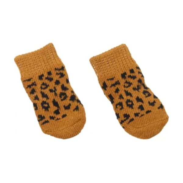 Flamingo Сет Adda од 4 браон чорапи за миленици