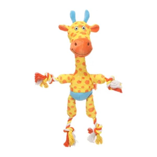 Flamingo Torris плишана играчка жирафа со јаже