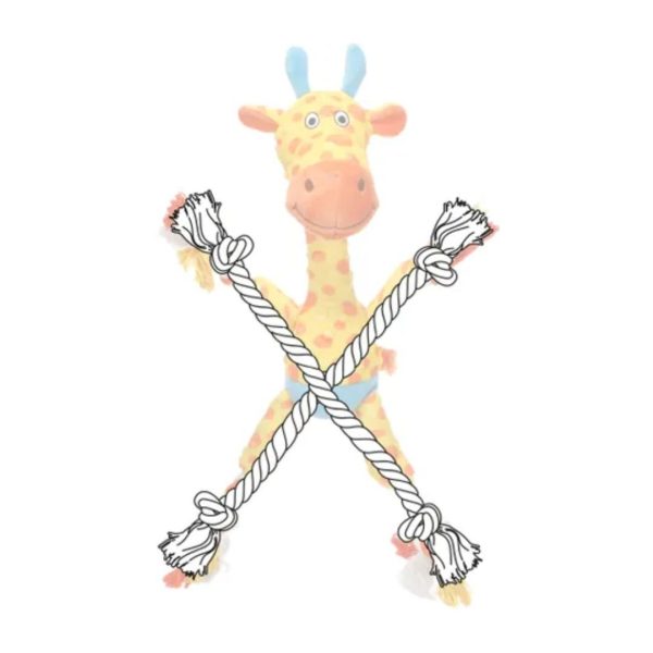Alternative view of Flamingo Torris плишана играчка жирафа со јаже