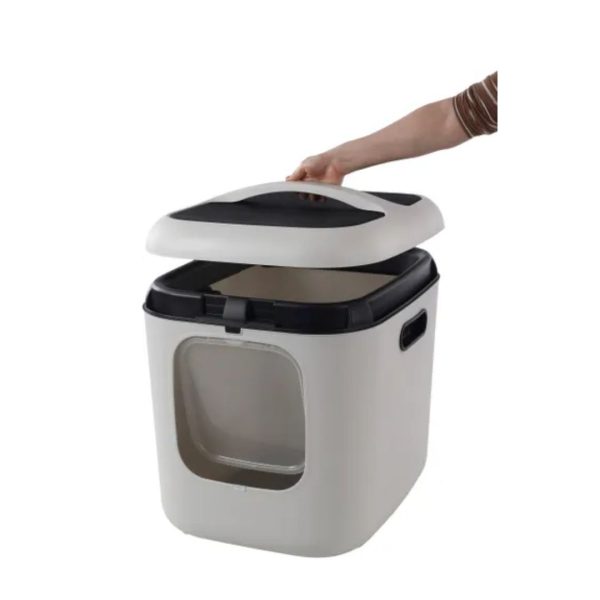 Alternative view of Flamingo Romy XL затворен тоалет за мачки бел