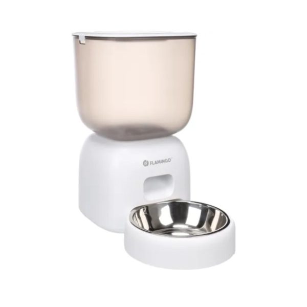 Flamingo Blido диспанзер за храна за миленици бела