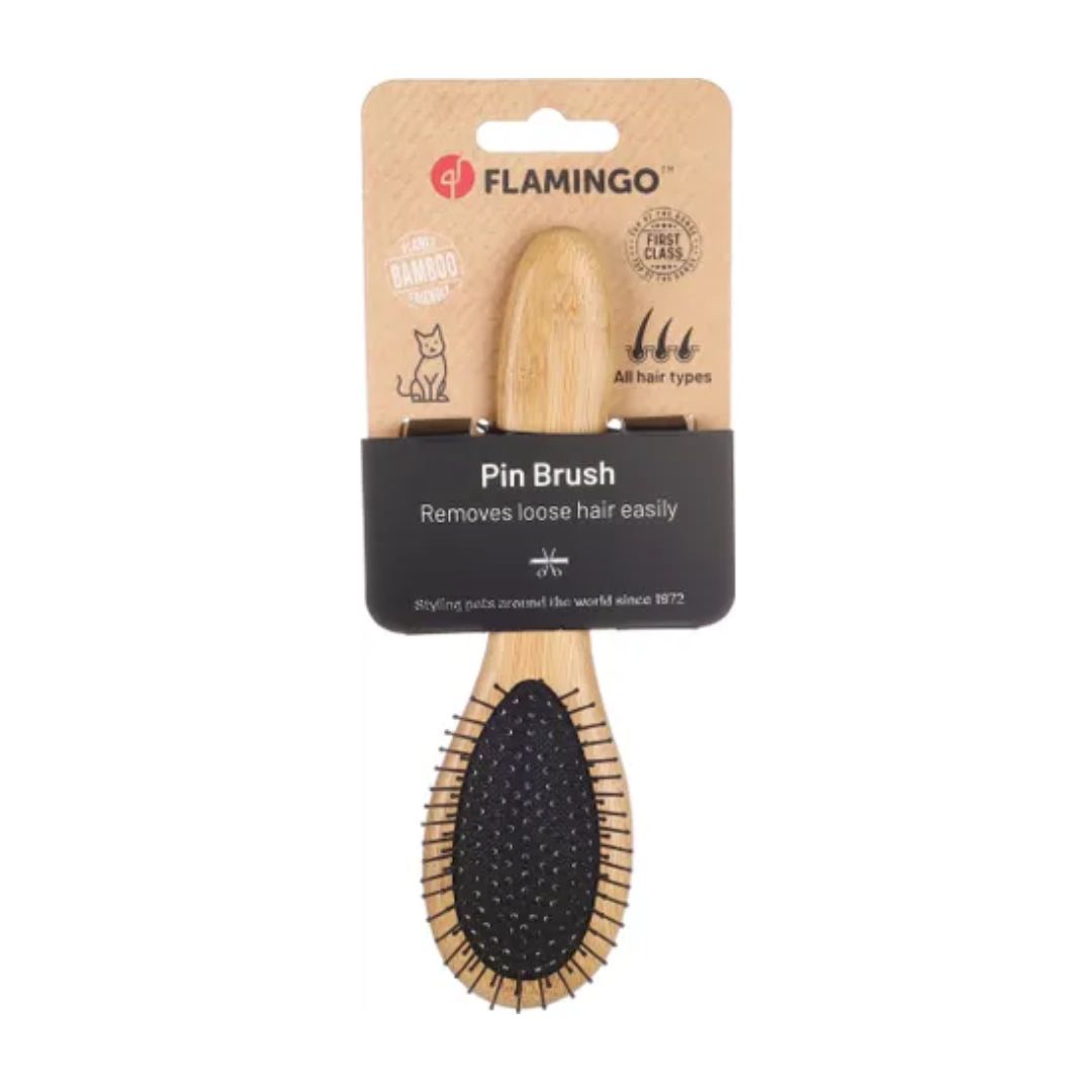 Flamingo Babu бамбус четка за груминг за маче - Image 2