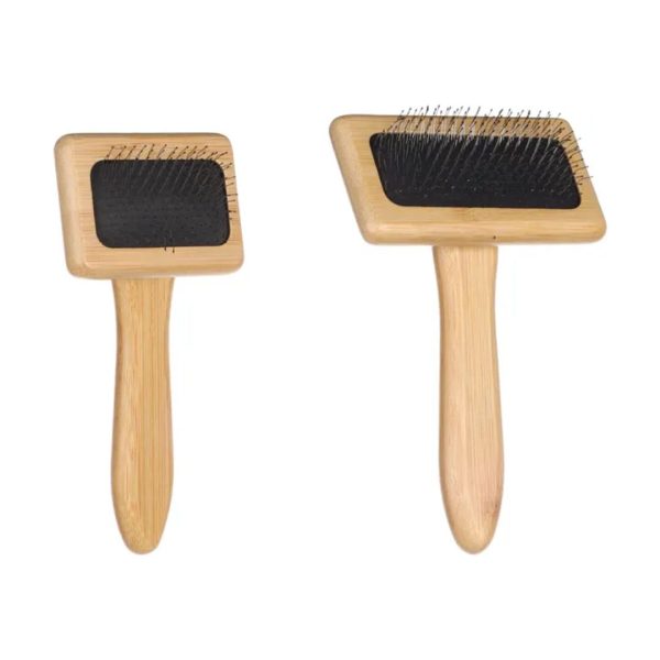 Alternative view of Flamingo Babu бамбус сликер четка за груминг за маче