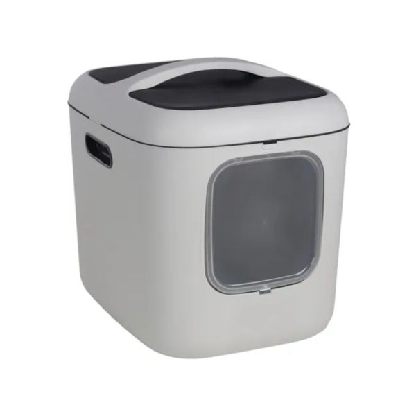 Flamingo Romy XL затворен тоалет за мачки бел