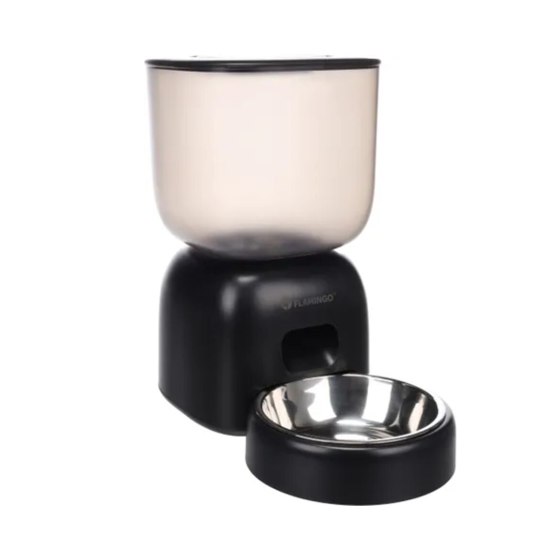 Flamingo Blido диспанзер за храна за миленици црна