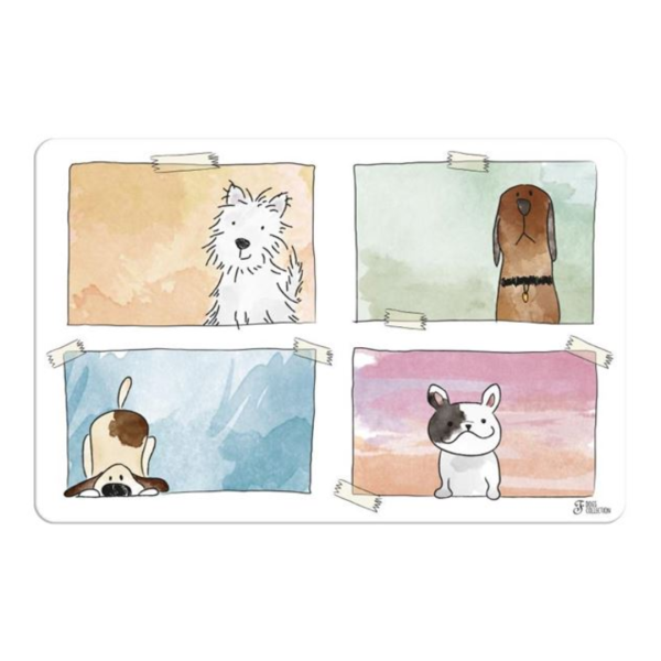 Ferribiella Aquarelle Dog Подлога за тањирчиња со кучиња