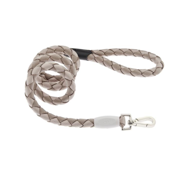 Ferribiella Nodo дебел двоен плетен поводник сив