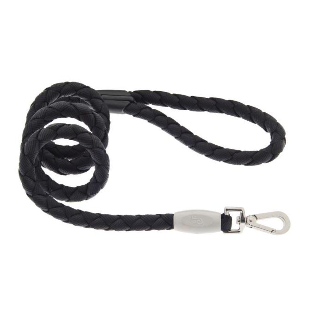 Ferribiella Nodo дебел плетен поводник црн