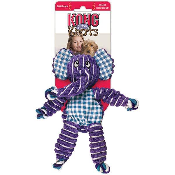 Alternative view of KONG Floppy Knots Elephant играчка за кучиња