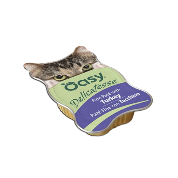 Oasy Delicatesse пате влажна храна со мисирка за мачки