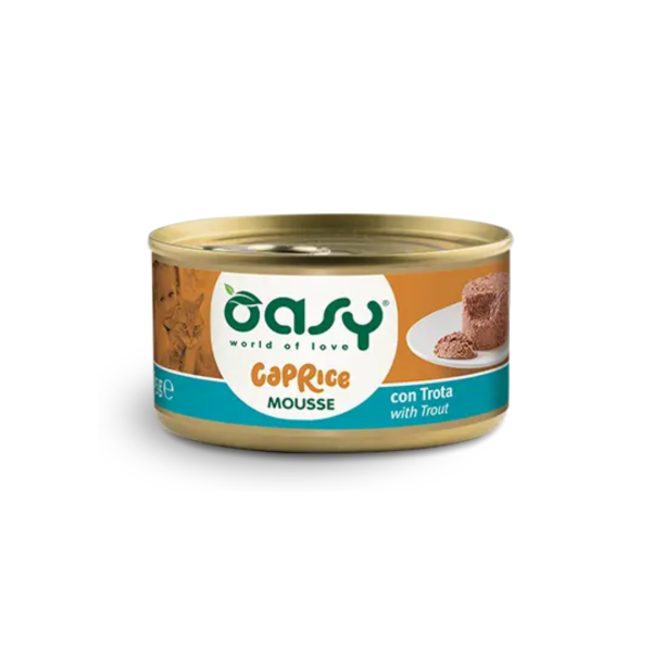Oasy Caprice паштета за мачка со мус од пастрмка